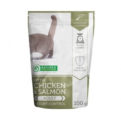 NATURE'S PROTECTION CHICKEN & SALMON "WEIGHT CONTROL" 100G